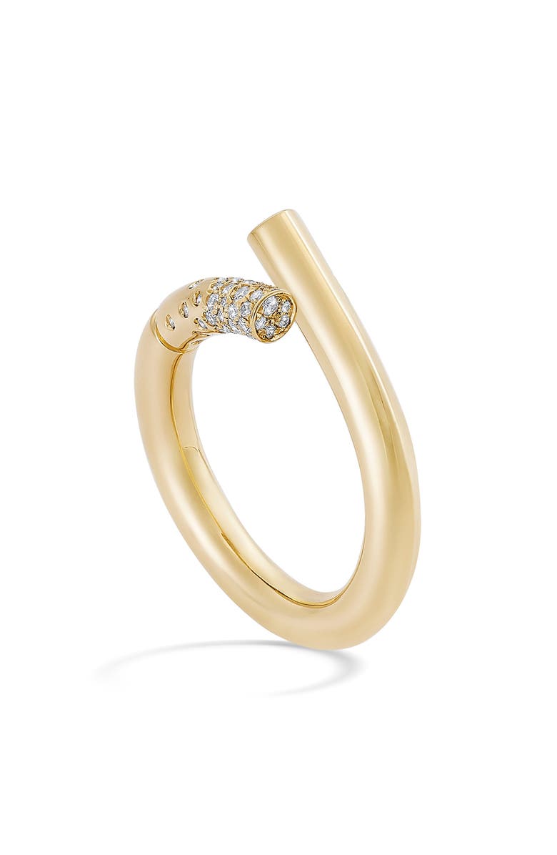 TABAYER Oera Pavé Diamond Ring, Alternate, color, Yellow Gold