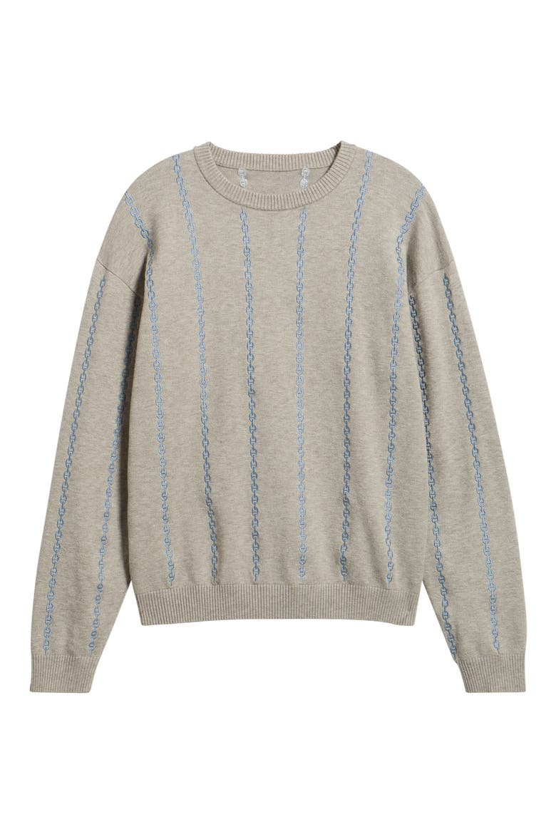 Rode Stripe Sweater, Alternate, color, GRAY
