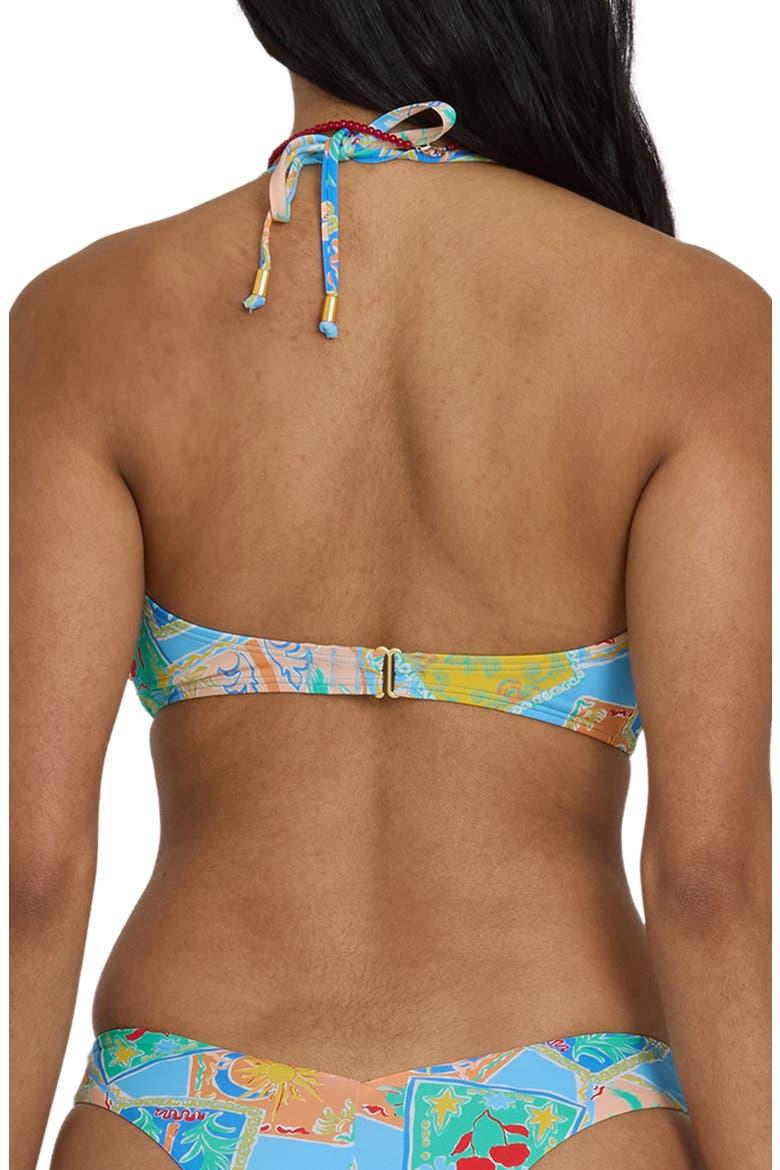 Coastal Cruise Drew Bandeau Bikini Top, Alternate, color, DREAM BLUE