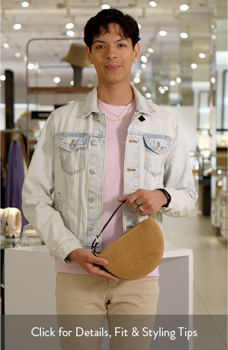 Small Mercer Woven Straw Hobo Bag, sales video thumbnail