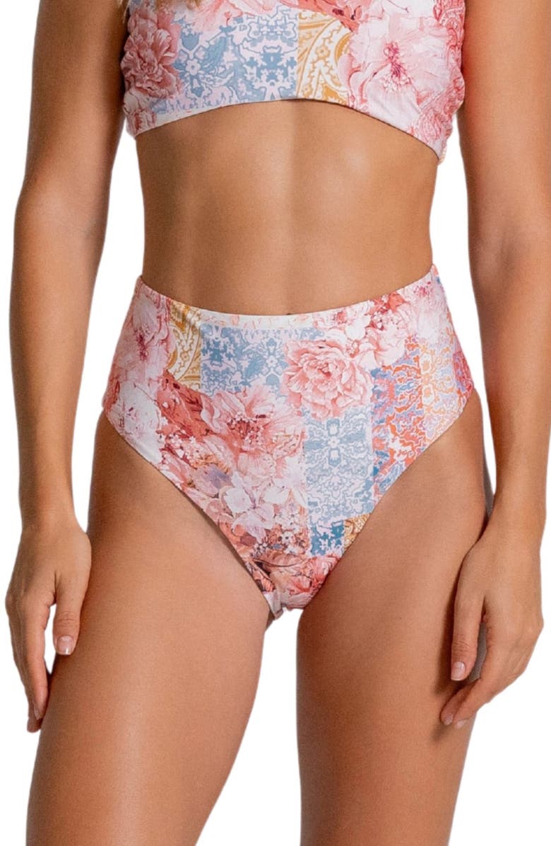 Cosita Linda High Waist Bikini Bottoms, Main, color, 