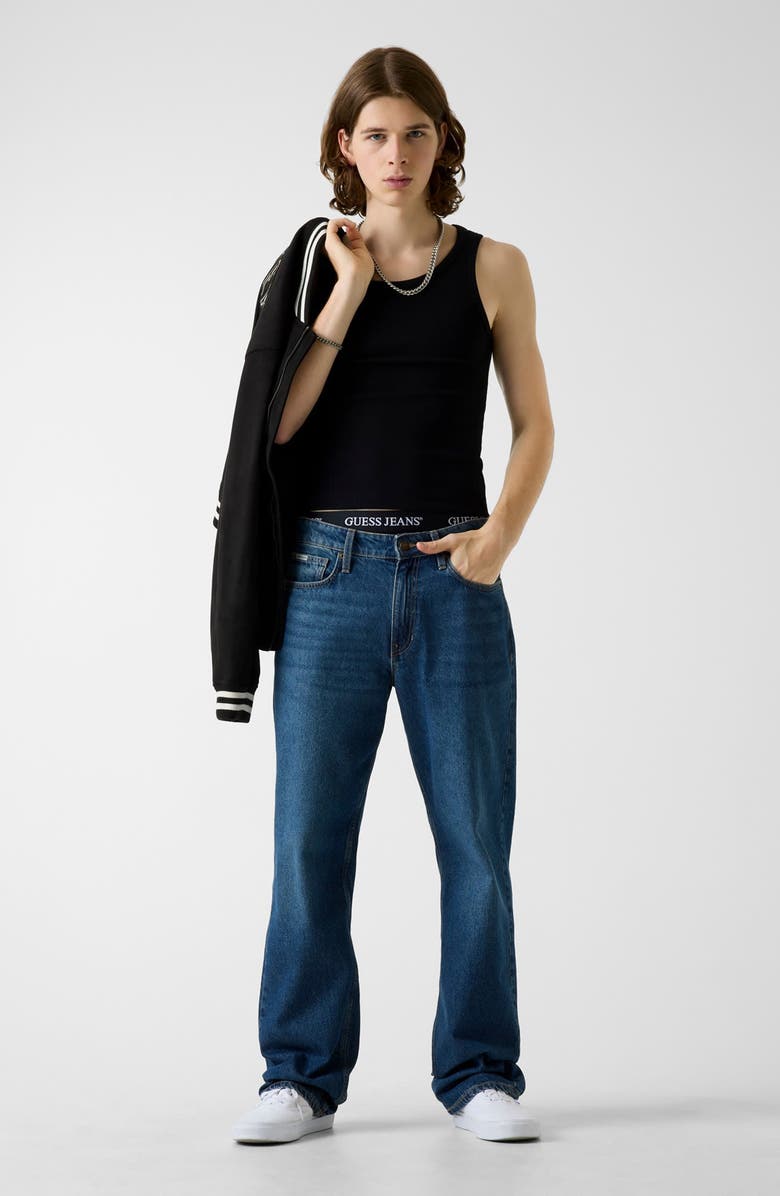 GUESS G18 Relaxed Straight Leg Jeans, Alternate, color, Blue