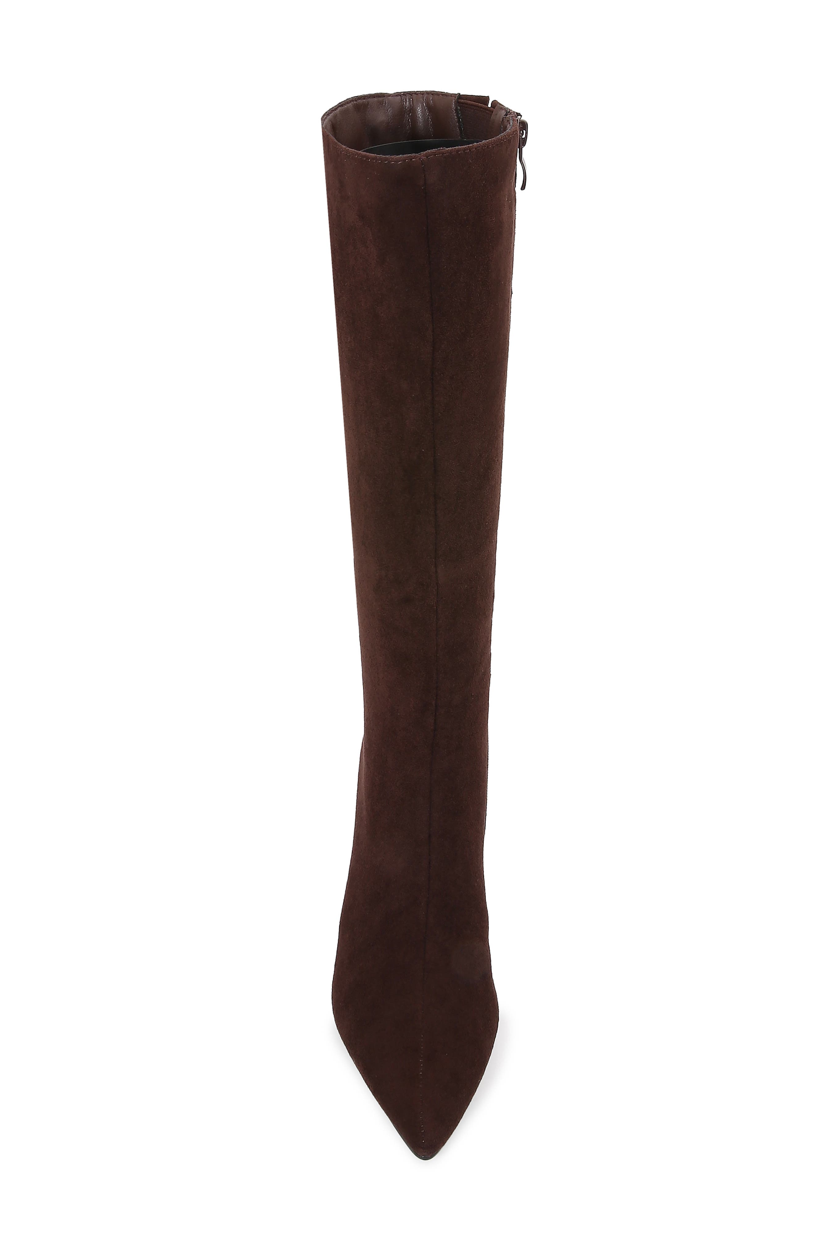 Faux Suede Knee High Boot, Alternate, color, BROWN