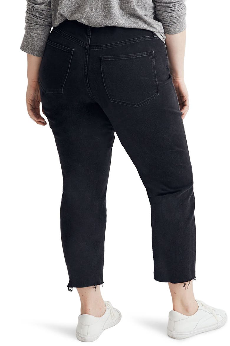 High Waist Slim Crop Boyfriend Jeans, Alternate, color, LUNAR WASH