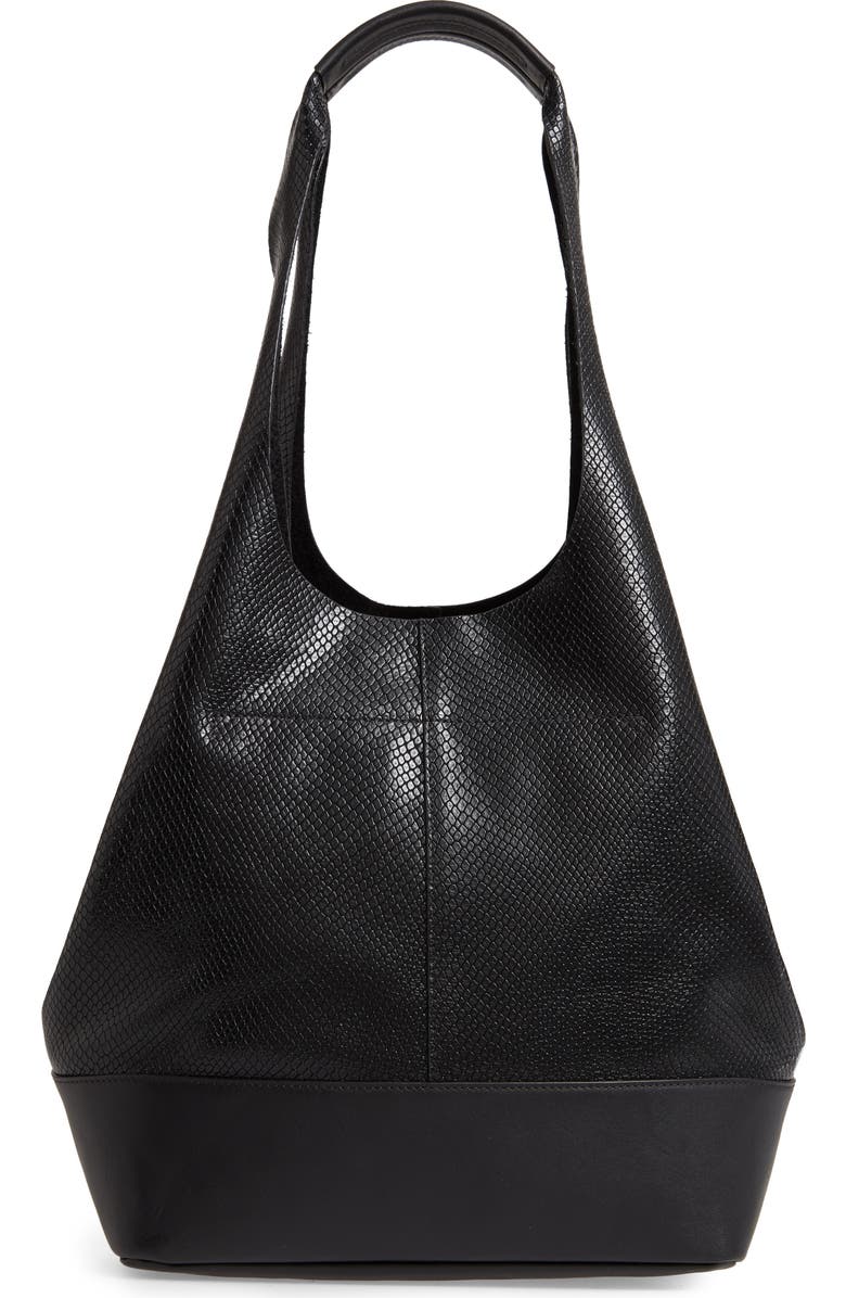 rag & bone Camden Snake Embossed Leather Shopper, Alternate, color,