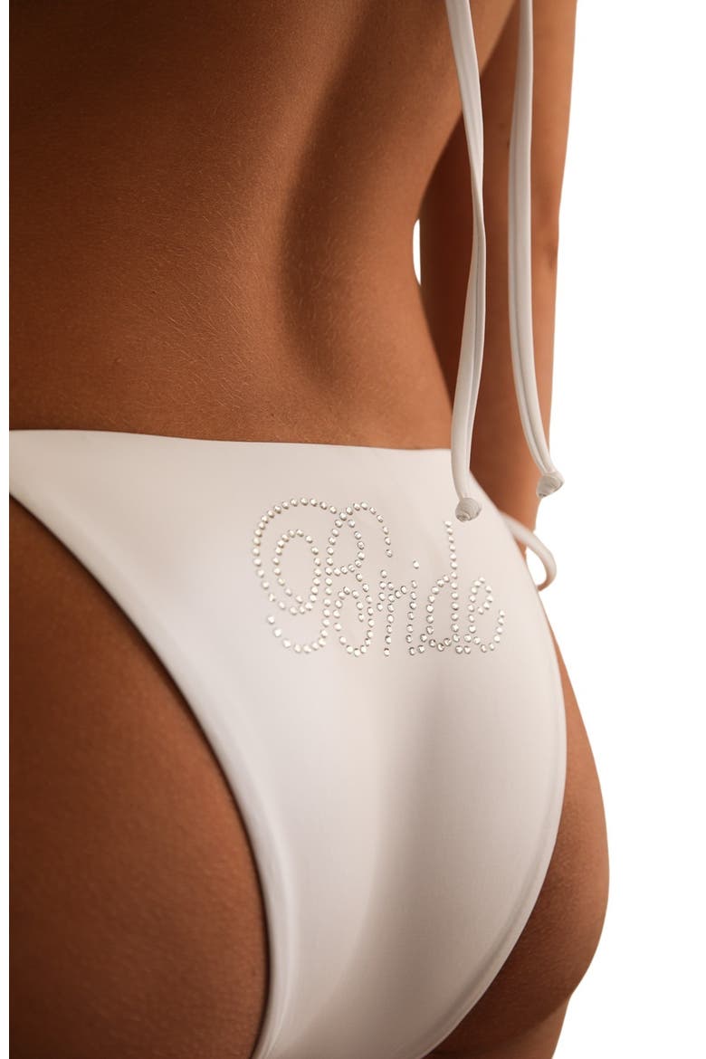 Mia Cheeky Bikini Bottom, Alternate, color, White
