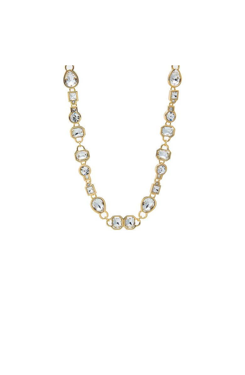 BY ADINA EDEN CZ Multi Shape Bezel Tennis Necklace, Main, color, Gold