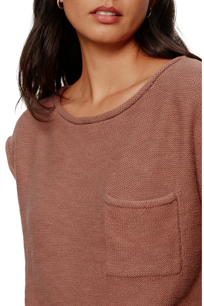 Easy Cotton T-Shirt, Alternate, color, MUD BATH BROWN