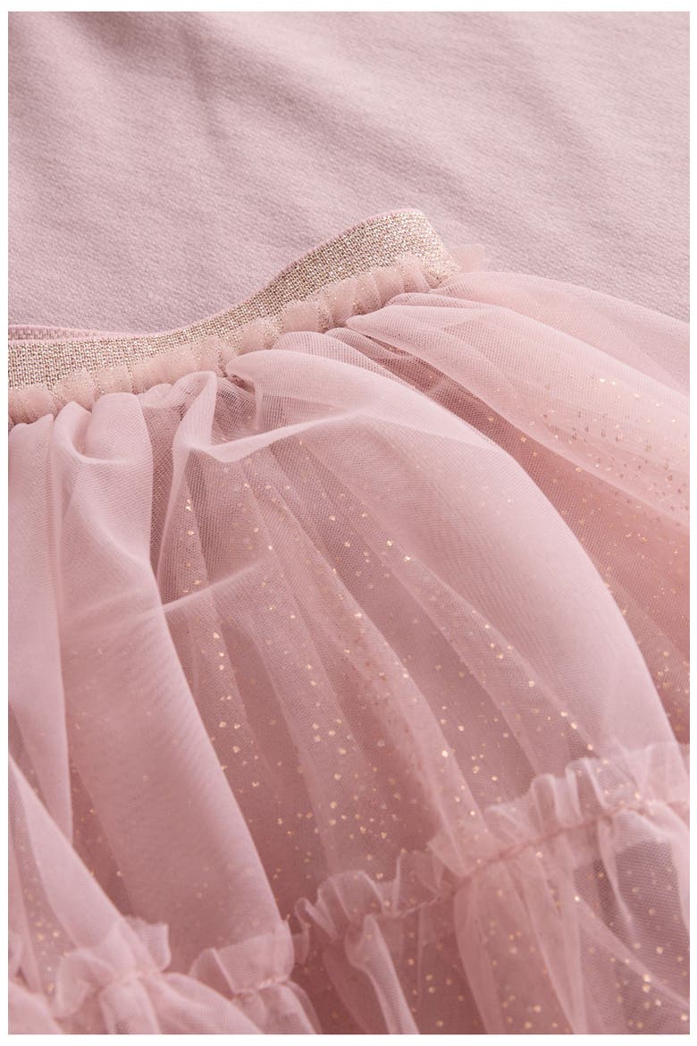 Kids' Bunny Top & Sparkle Skirt Set, Alternate, color, PINK