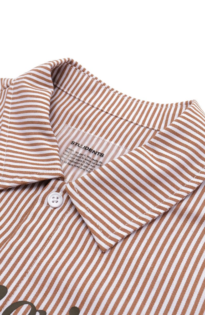 STUDENTS Reymon Stripe Short Sleeve Button-Up Shirt, Alternate, color,