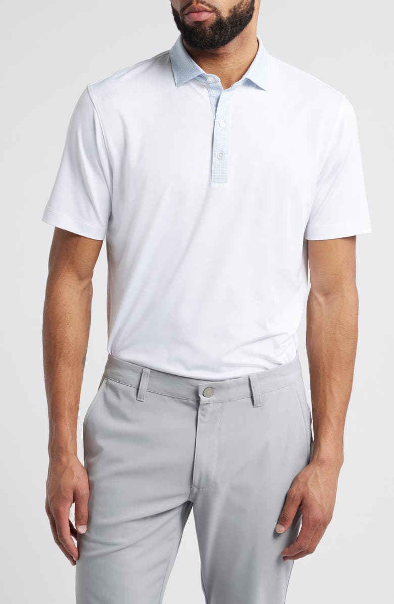 johnnie-O Burdick PREP-FORMANCE Golf Polo, Main, color, Lake