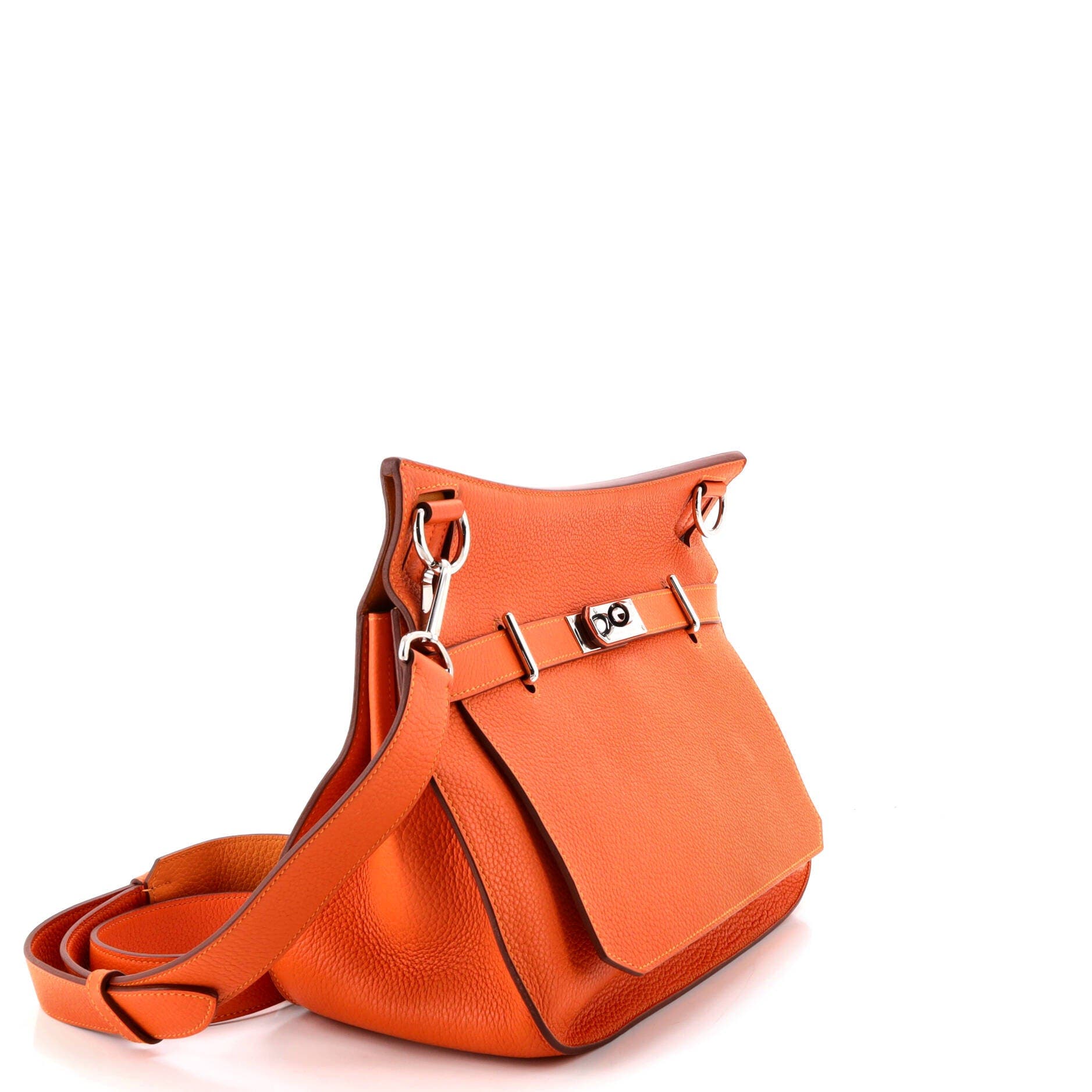 Pre-Owned Hermes Verso Jypsiere Bag Clemence 34, Alternate, color, Orange H/Mangue