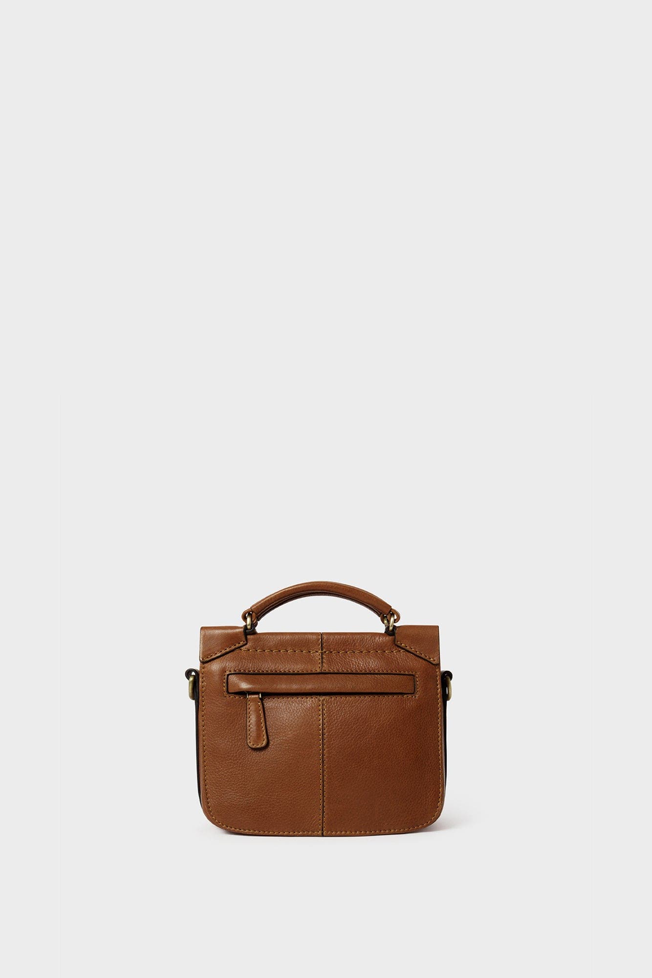 The Oxford Micro Leather Crossbody Bag, Alternate, color, Tan