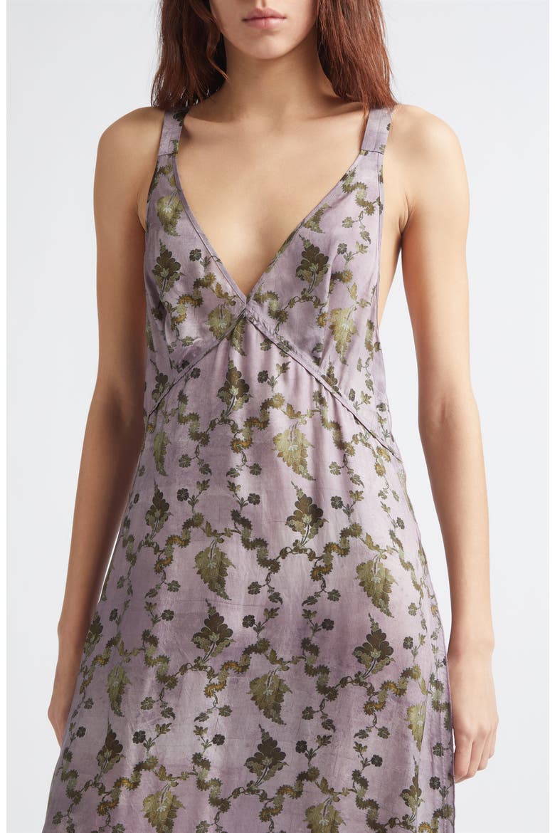 Grunge Floral Slipdress, Alternate, color, PURPLE FLORAL