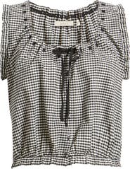 DÔEN Traveler Organic Cotton Gingham Top