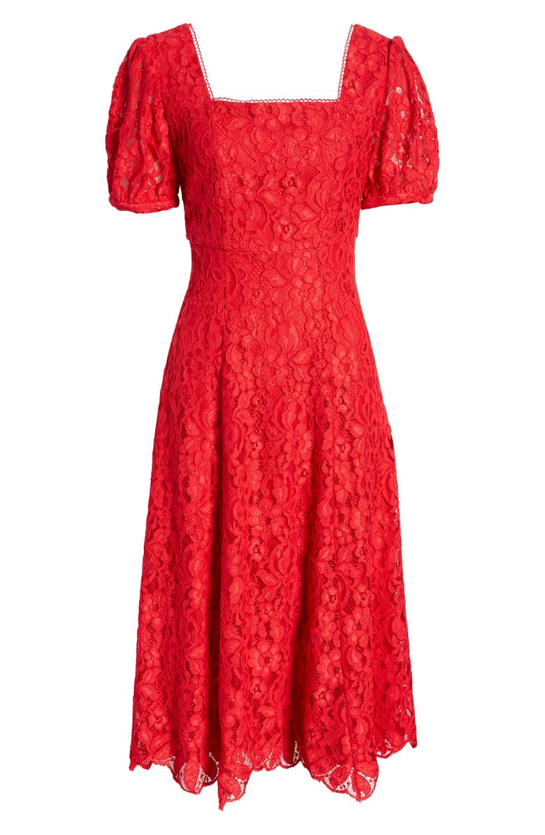 Rachel Parcell Lace Fit & Flare Dress, Alternate, color,