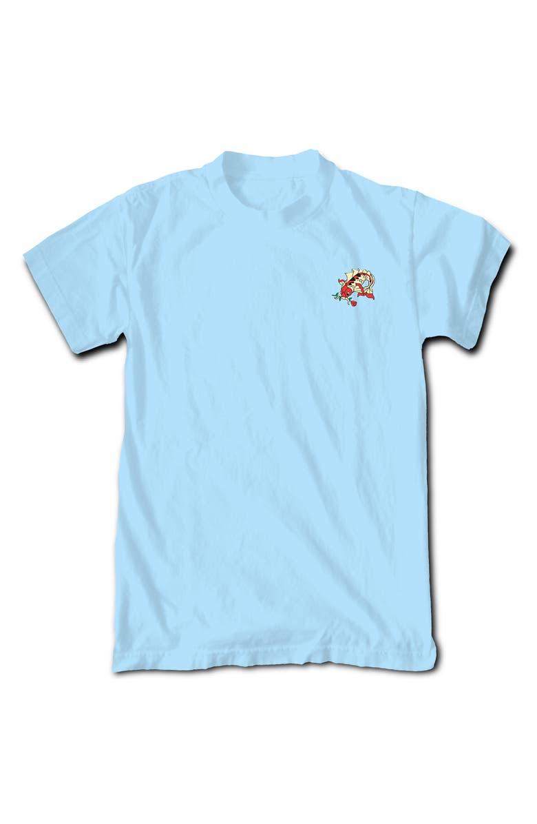 RIOT SOCIETY Koi Emblem Graphic T-Shirt, Main, color, Light Blue