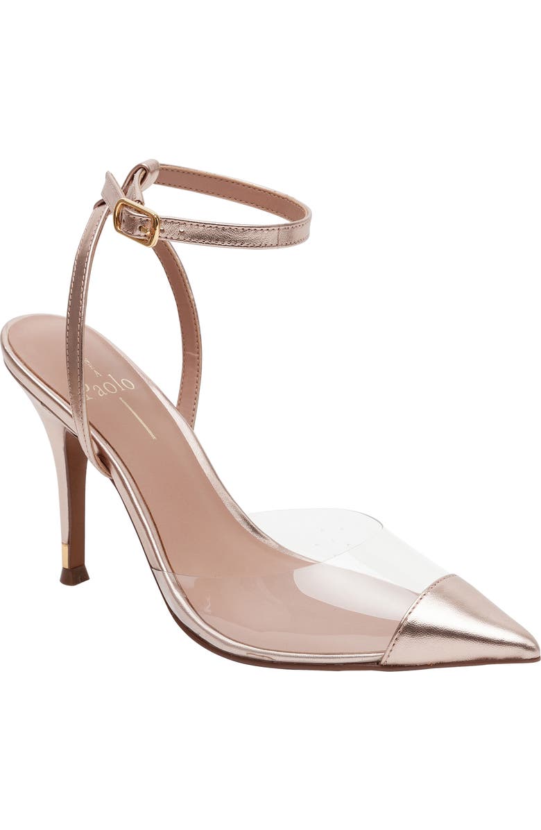 Linea Paolo Yuki Pointed Toe Pump, Main, color, Clear/ Rose Quartz