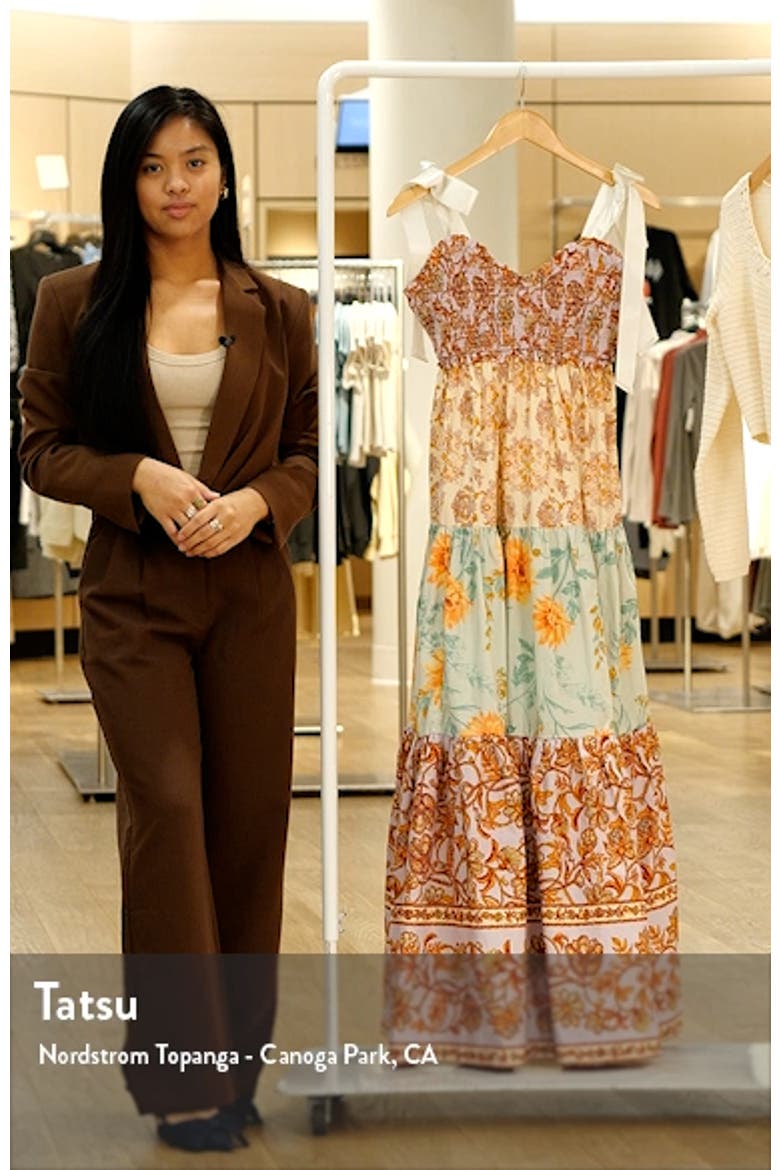 Bluebell Mixed Print Cotton Maxi Dress video