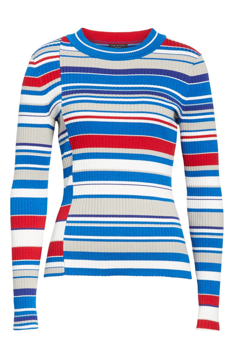 rag & bone Mason Stripe Top, Alternate, color,