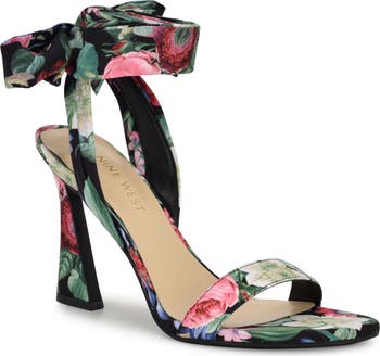【NINE WEST】Floral Strap Heel ★関税・送料無料★ Women's Nine West Kobs Dress Sandals | Shoe Carnival