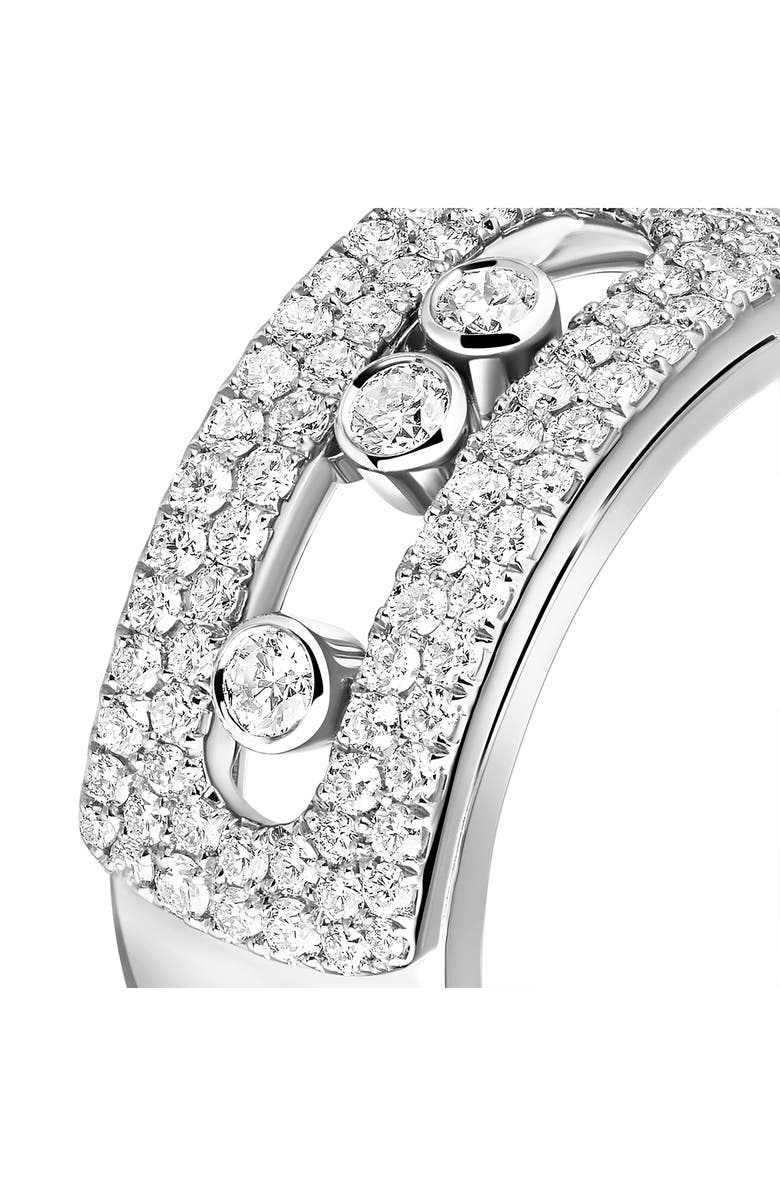 Messika Move Noa Pavé Diamond Band Ring, Alternate, color, White Gold