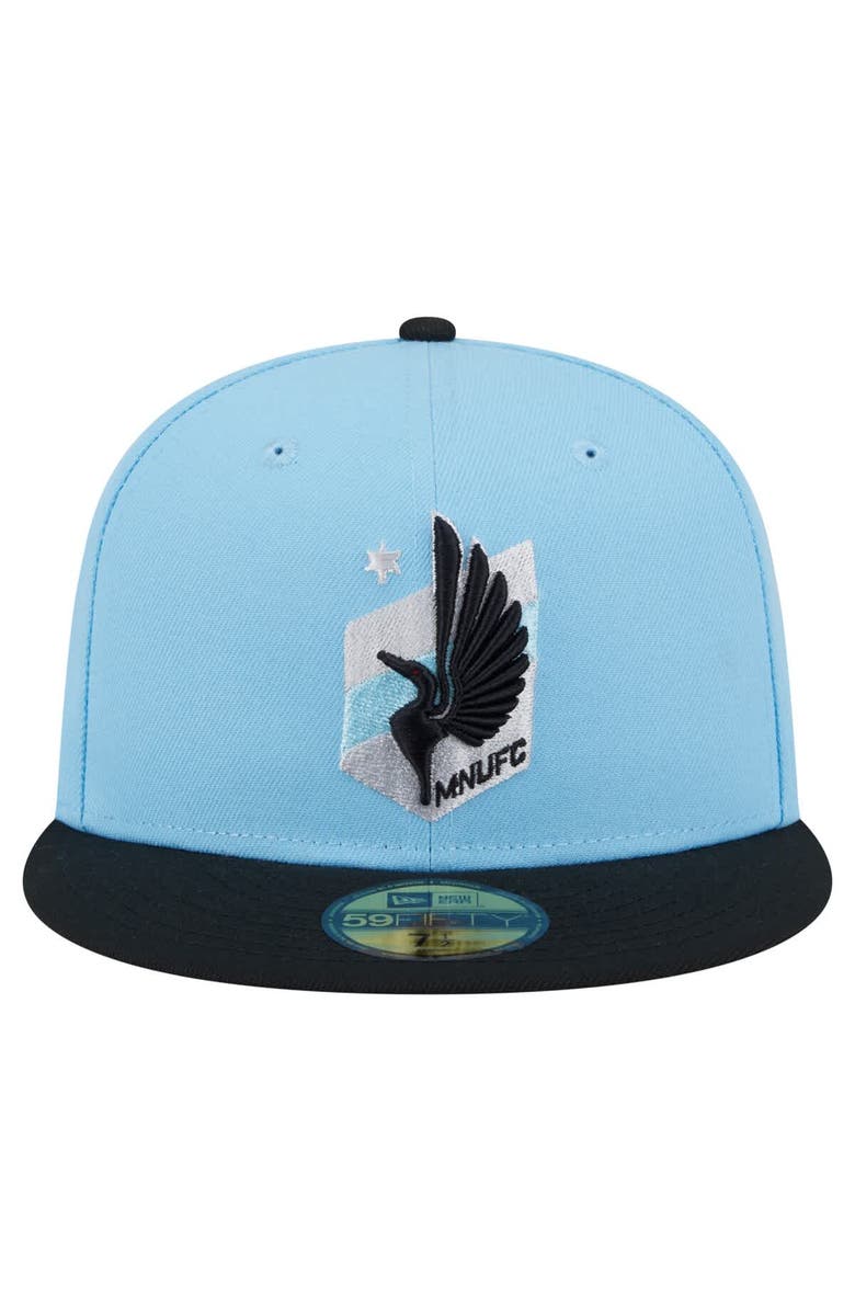 New Era Men's New Era Light Blue Minnesota United FC 2025 Kickoff 59FIFTY Fitted Hat, Alternate, color, Light Blue