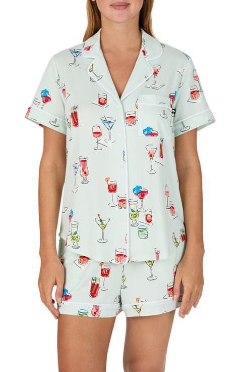 print short pajamas