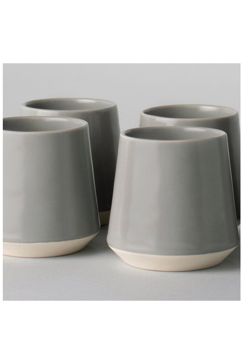 The Cups Set of 4 Cups, Alternate, color, DOVE GREY