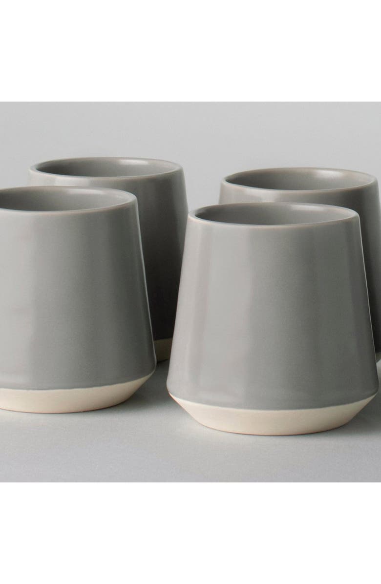 Fable The Cups Set of 4 Cups, Alternate, color, Dove Grey