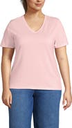 Lands' End Supima Cotton V-neck T-Shirt