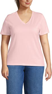 Lands' End Supima Cotton V-neck T-Shirt