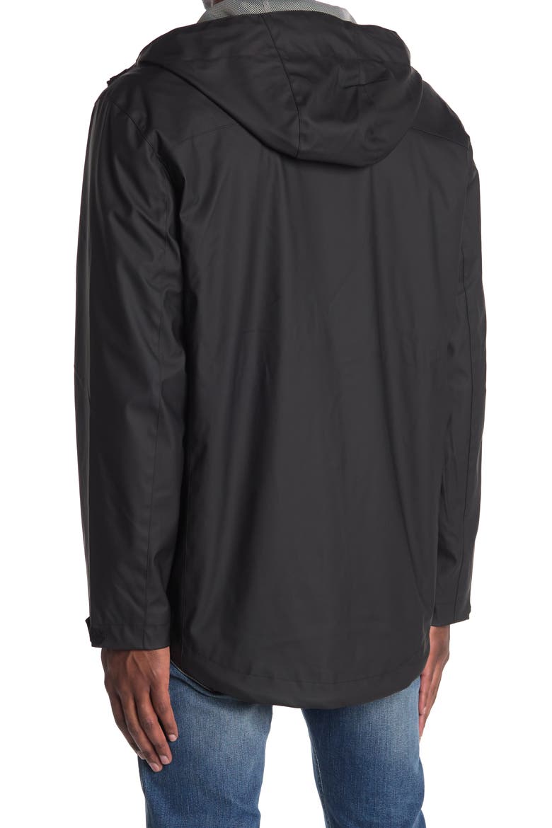 Theo Water-Resistant Hooded Jacket, Alternate, color, BLACK