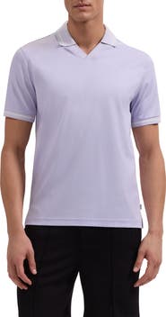 Bugatchi Pima Cotton Johnny Collar Polo