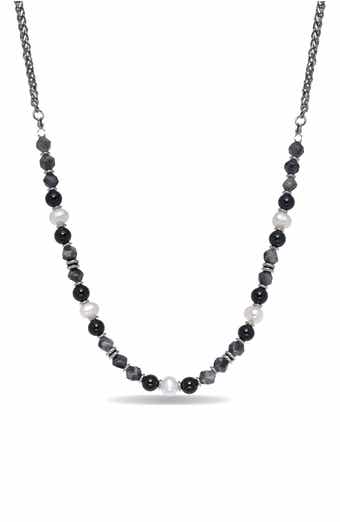 EYE CANDY LOS ANGELES Jeremiah Agate Beaded Necklace
