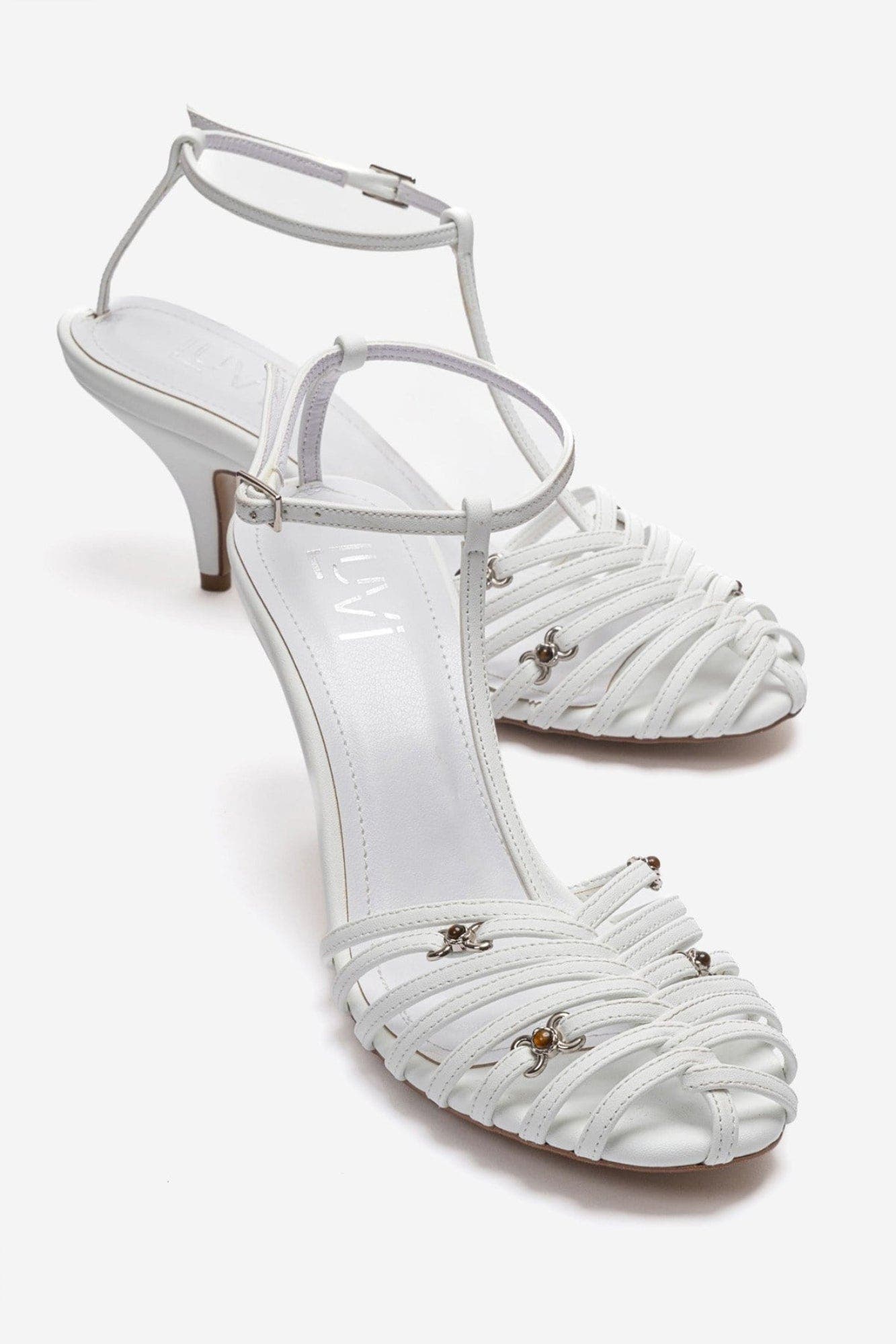 Ovier Stiletto Pump, Main, color, White