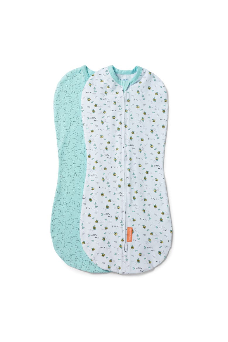 SwaddleMe by Ingenuity Compression Baby Swaddle Pod, Main, color, GREEN
