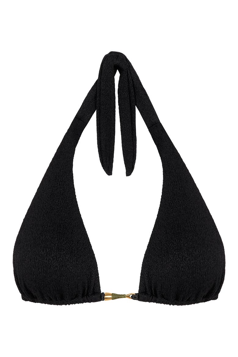 Mabel Hanna Bikini Top, Alternate, color, BLACK
