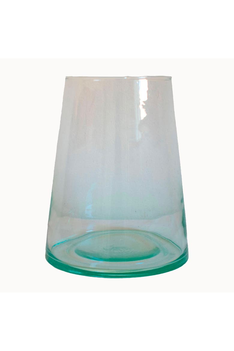 Moroccan Handcrafted Glass Vase, Main, color, Clear - Large