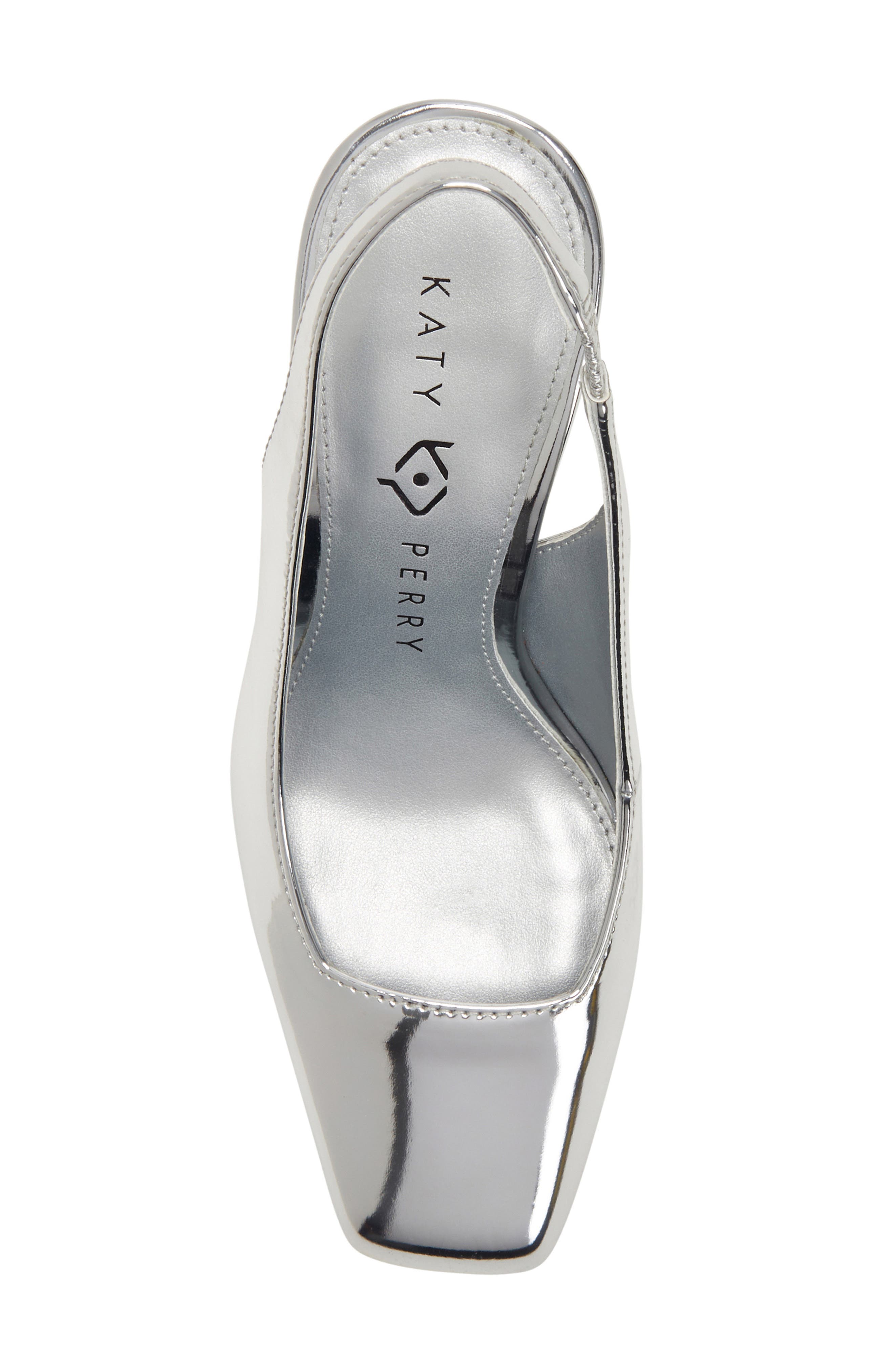 The Hollow Heel Slingback Pump, Alternate, color, SILVER