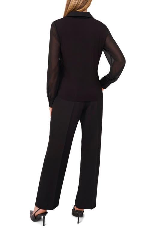 Halogenr Halogen(r) Layered Look Sweater Vest In Black
