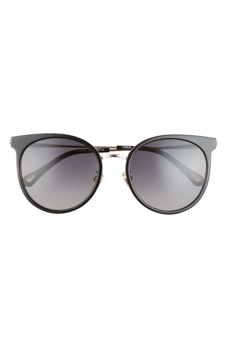 Chloé 56mm Round Sunglasses, Main, color,