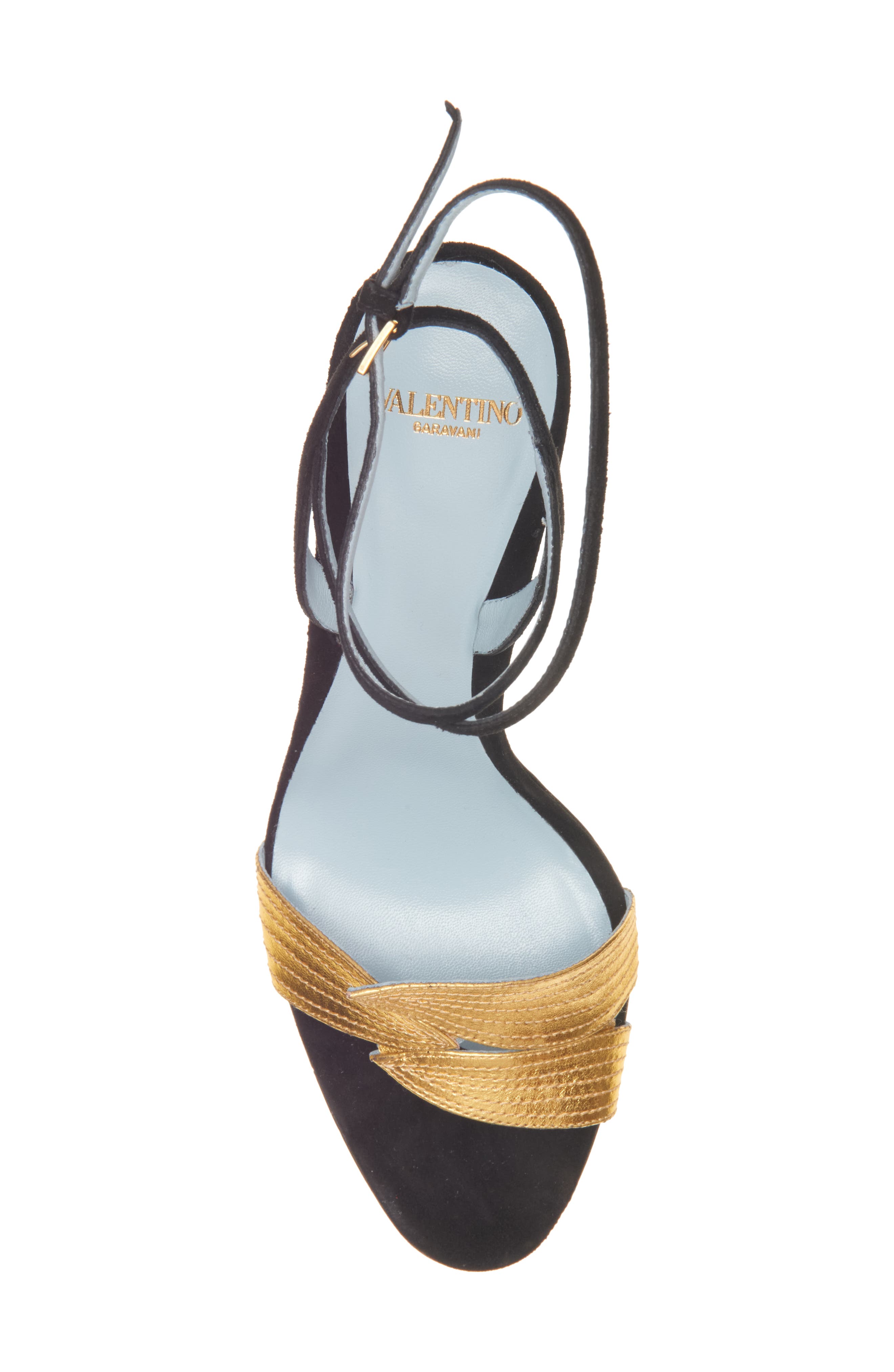 Valentino Garavani Foliage Ankle Strap Sandal, Alternate, color, 