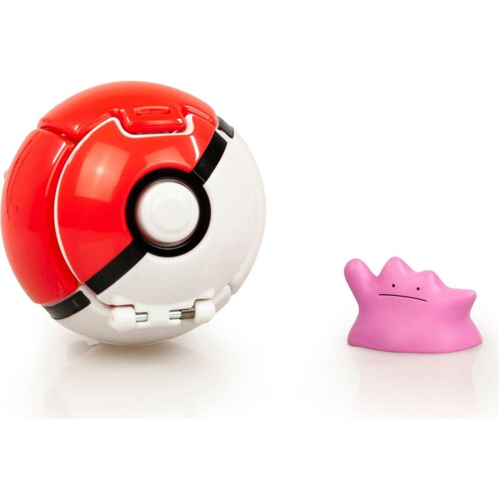 Toynk Pokémon Throw 'N' Pop Poké Ball & Ditto Set | Includes Ball & 2" Ditto Figure in Red/white at Nordstrom