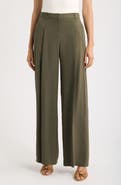 BOSS Tiana Pinstripe Wide Leg Pants