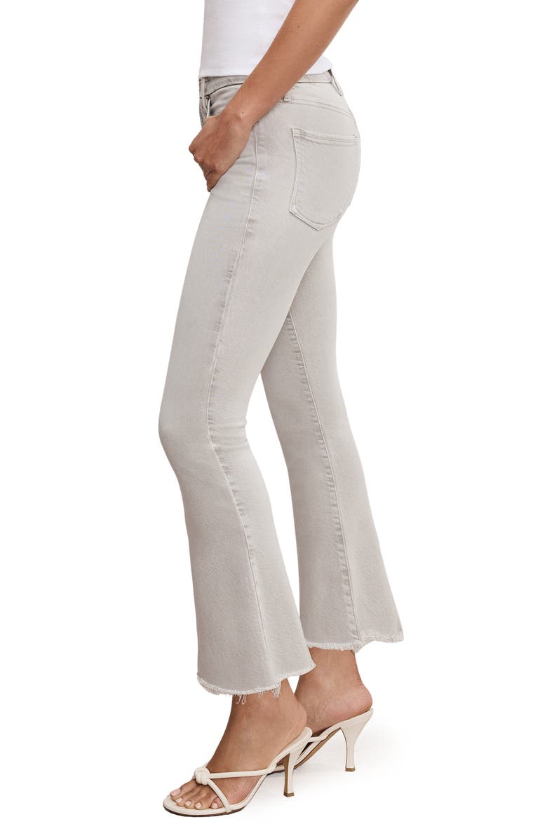 Good American Soft-Tech Good Legs Frayed Crop Mini Bootcut Jeans, Alternate, color, Amulet003