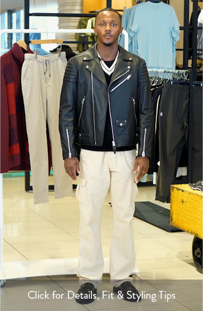 Kenneth Leather Moto Jacket, sales video thumbnail