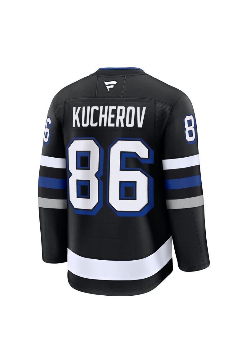 Men's Fanatics Nikita Kucherov Black Tampa Bay Lightning Alternate Premium Jersey, Alternate, color, Black