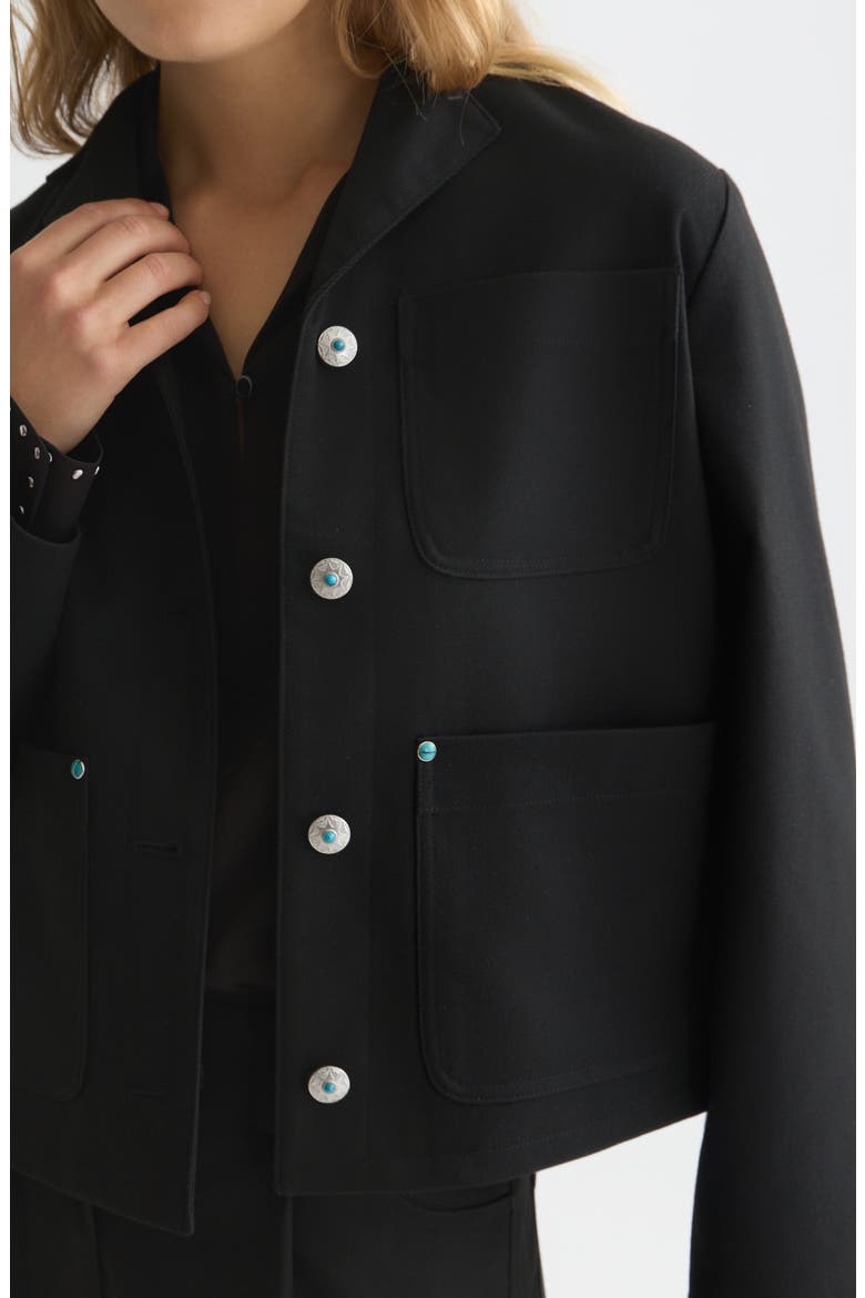 Western Trucker Jacket, Alternate, color, METEORITE