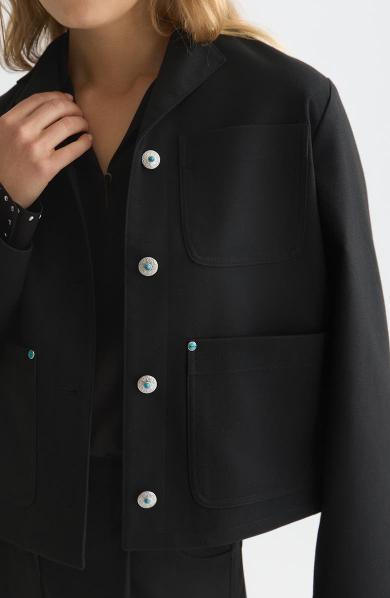 Scotch 
Soda Western Trucker Jacket, Alternate, color, Meteorite